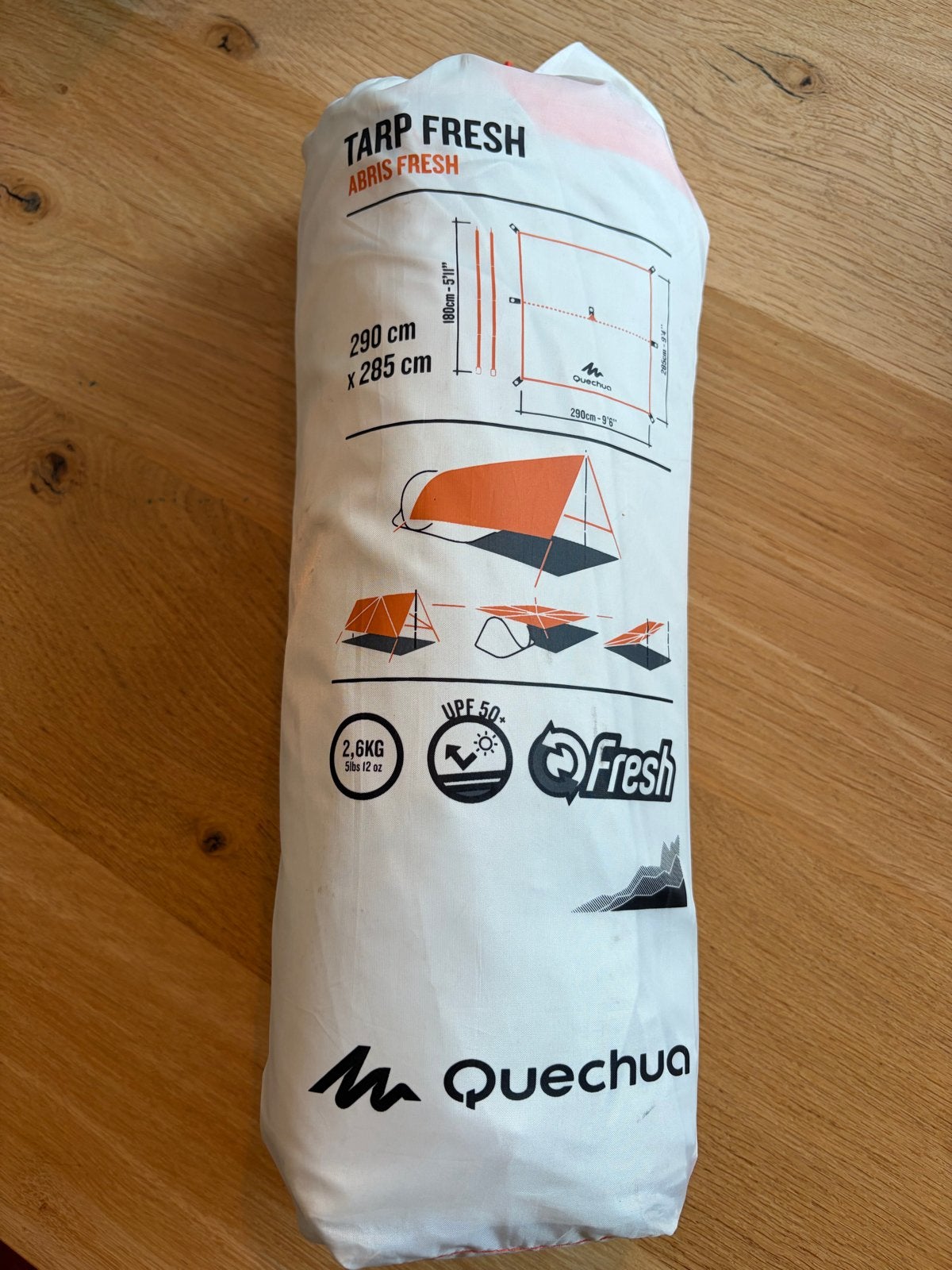 Quechua Tarp Fresh Abri Fresh - Zo goed als nieuw, Caravans en Kamperen, Ophalen of Verzenden, Zo goed als nieuw
