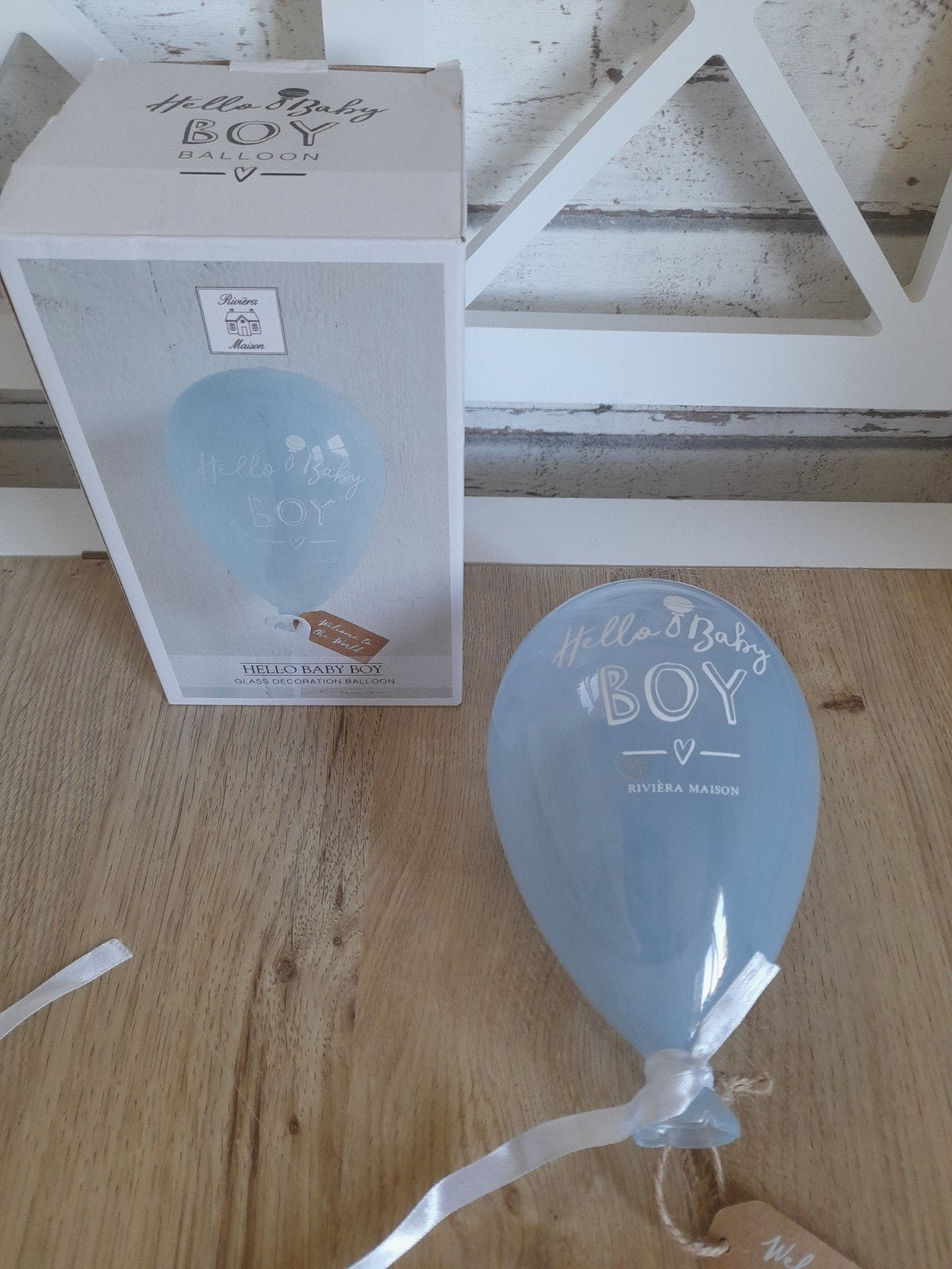 hello baby boy ballon riviera maison, Verzenden, Zo goed als nieuw