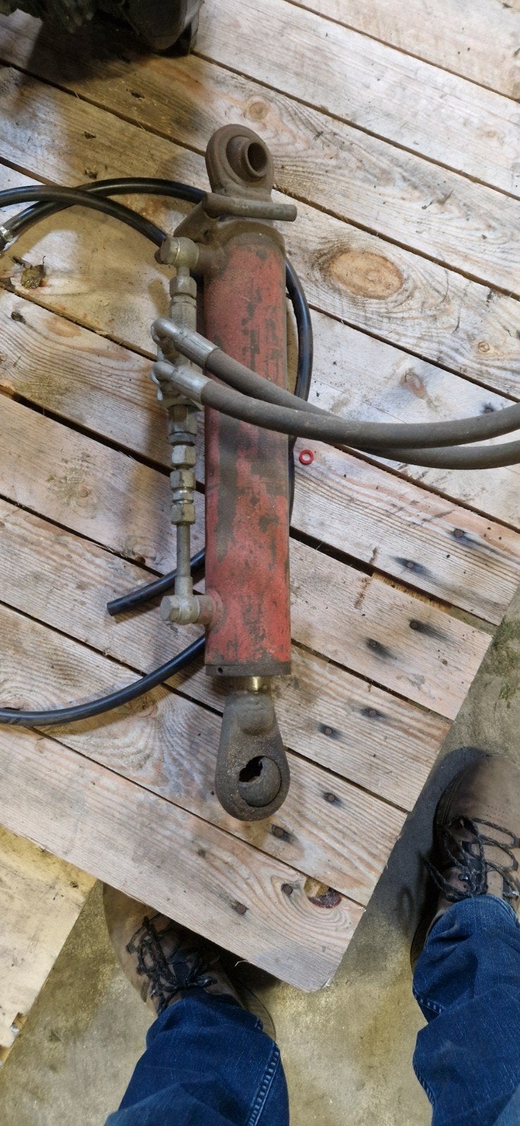 Hydraulische topstang, Ophalen