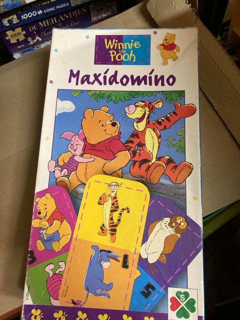 Winnie de Pooh Maxidomino - Groot formaat dominospel, Ophalen of Verzenden, Gebruikt, Puzzelen