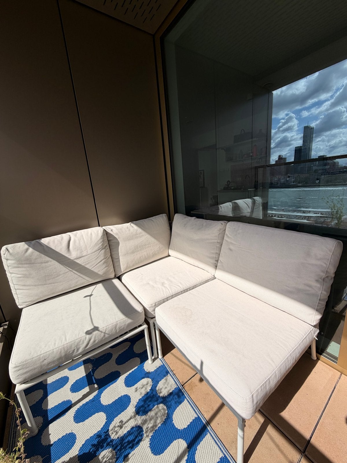 IKEA SEGERÖN modulaire loungebank (3-zits / hoekbank), Tuin en Terras, Ophalen, Overige materialen, 3 zitplaatsen, Zo goed als nieuw
