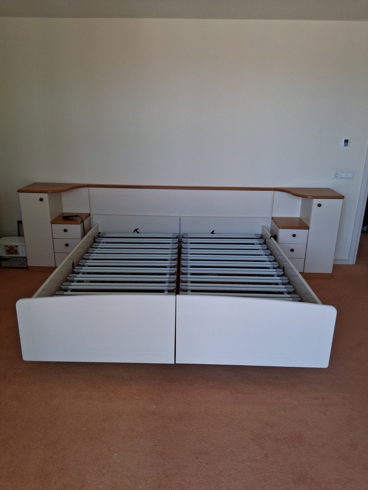 2 persoons seniorenbed met elektrische bedbodems., Ophalen, Gebruikt, Tweepersoons, 180 cm