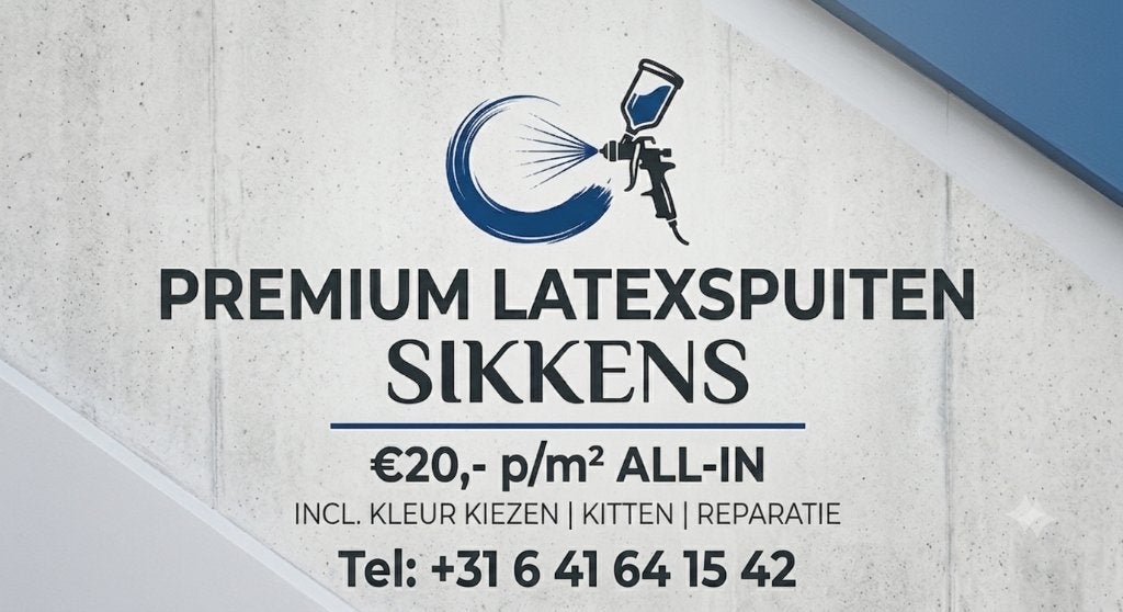 Premium Spuitwerk Sikkens | €20,- p/m² All-in | Alle Kleuren, Diensten en Vakmensen, Schilders en Behangers, Garantie, Binnenschilderwerk