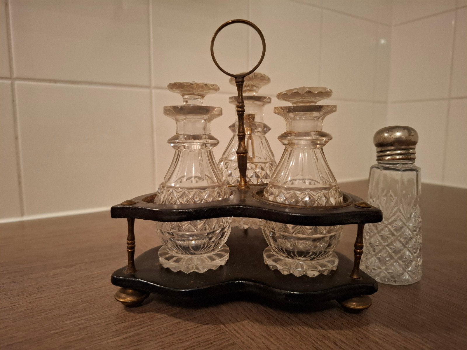 Antieke tafel set voor specerijen., Ophalen of Verzenden