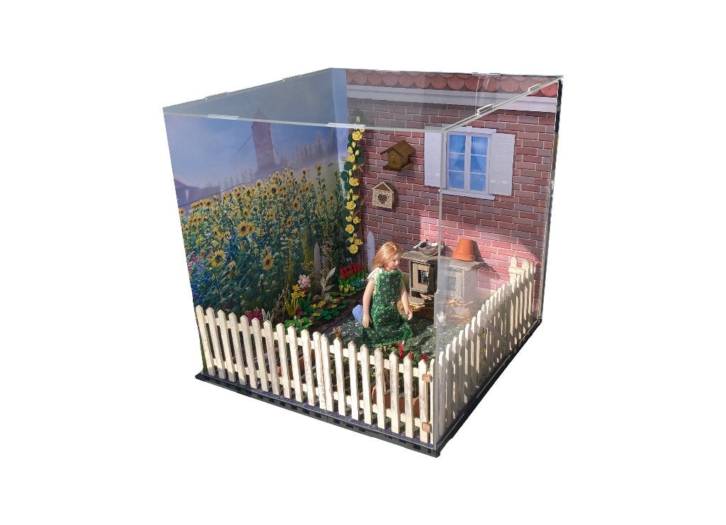 1:12 miniatuur poppenhuis tuin, Ophalen of Verzenden, Nieuw, Poppenhuis