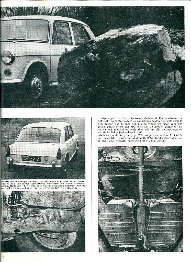 Autovisie test MG 1100 1963, Ophalen of Verzenden, Gelezen, Overige merken