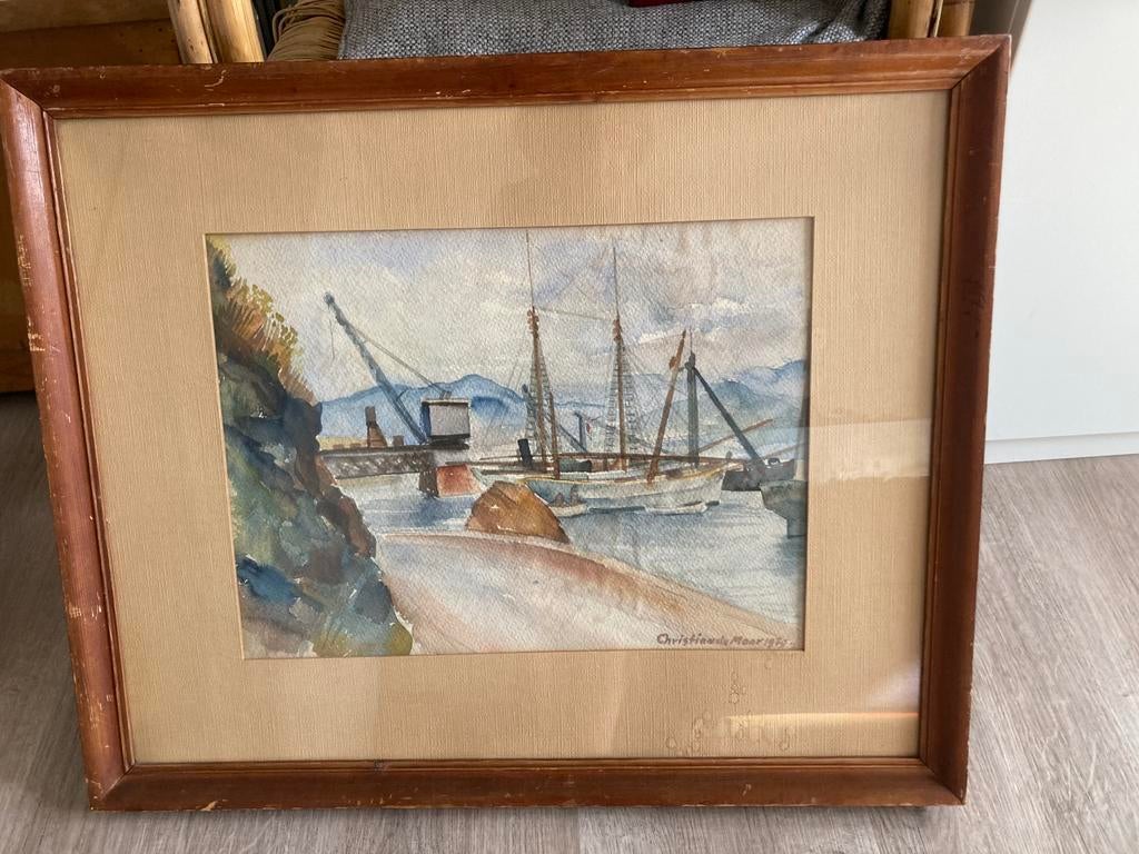 Aquarel van christiaan de Moor, Ophalen of Verzenden