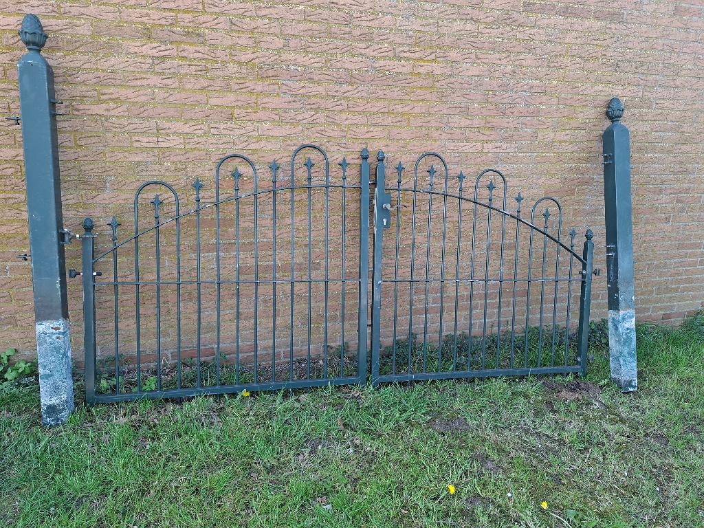 hekwerk sierpoort tuinhek, Tuin en Terras, Tuinhekken en Hekwerk, Ophalen of Verzenden, Gebruikt, IJzer, Tuinhek
