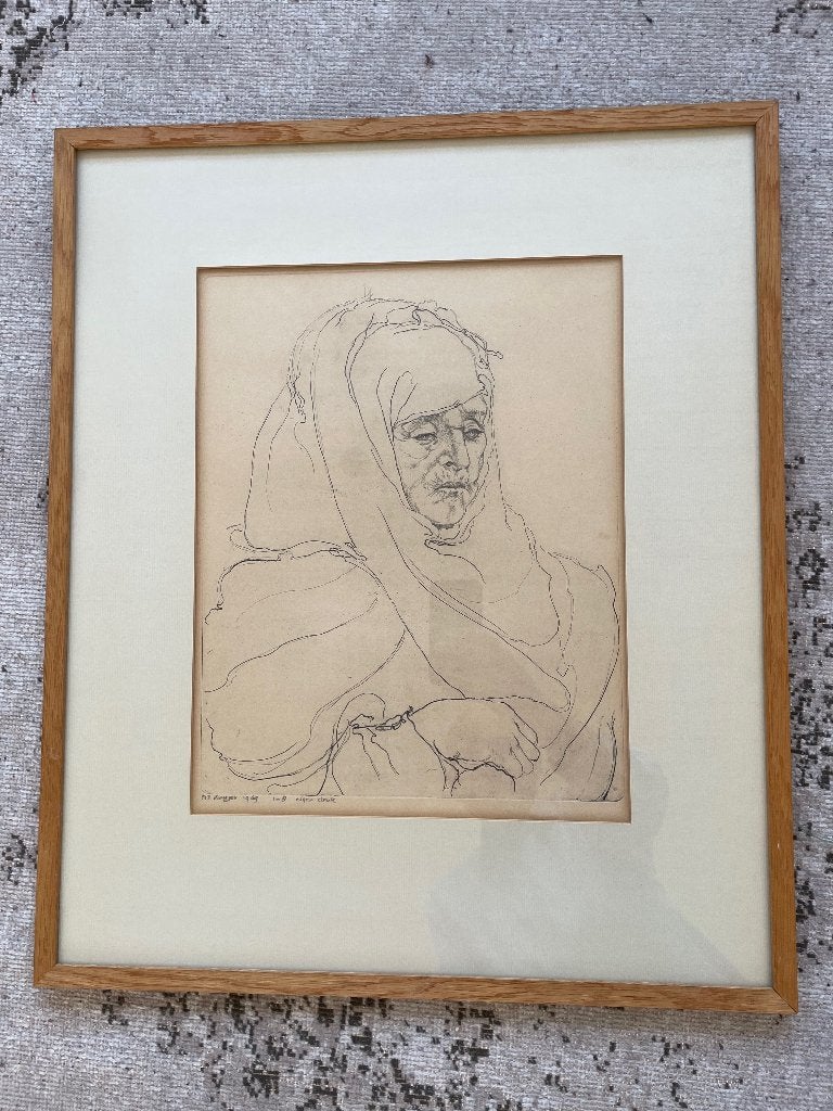 Anneke Kuyper | Griekse vrouw | Karpathos, Ophalen, Genummerd, 1950 - 1999, Portret