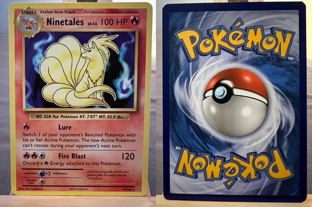 Ninetales Non-Holo Pre-Release Deck Exclusive XY Evolutions, Ophalen of Verzenden, Zo goed als nieuw, Losse kaart
