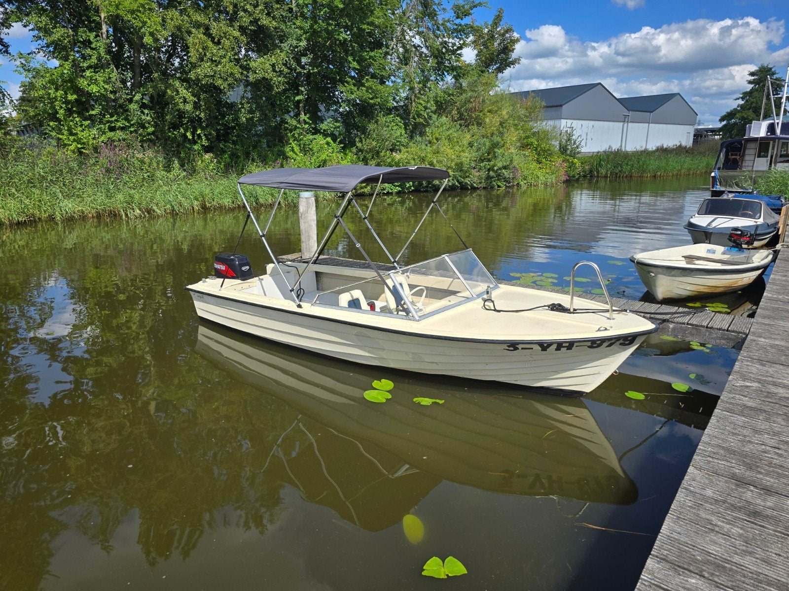 Vestfjord 17 met 50pk Tohatsu motor en trailer, Watersport en Boten, Speedboten, Gebruikt, Overige merken, Benzine, Minder dan 70 pk