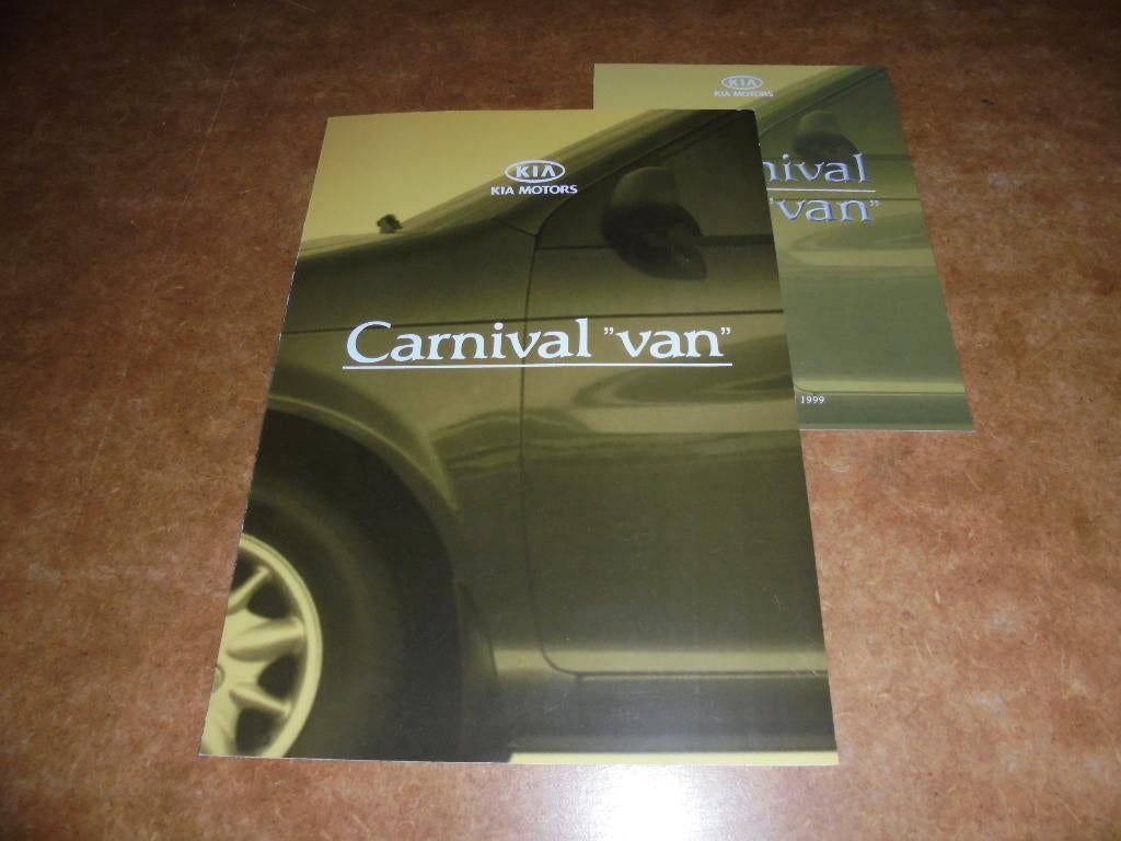brochure Kia Carnival Van  1999, Ophalen of Verzenden, Nieuw, Overige merken