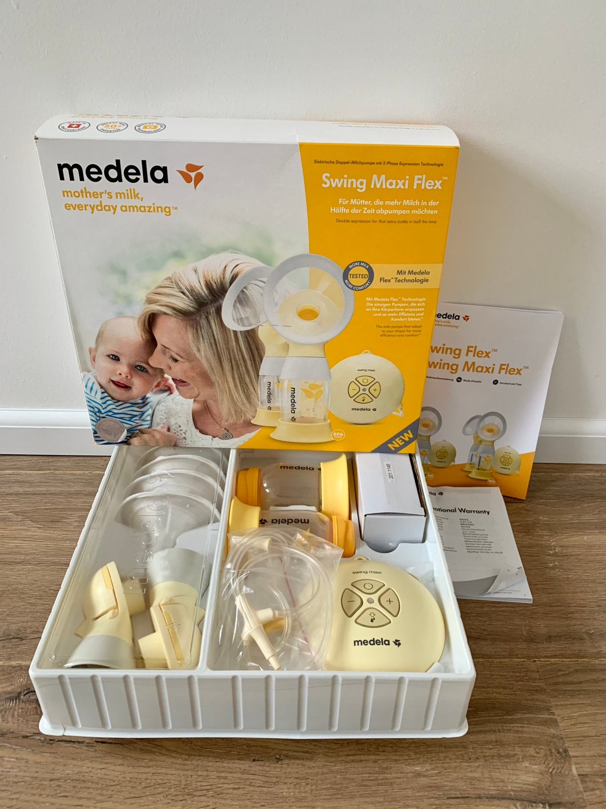 Medela Swing Maxi Flex Dubbel elektrische borstkolf, Ophalen, Zo goed als nieuw, Borstkolf