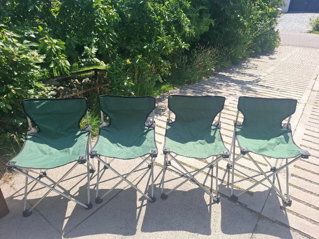 4 lichtgewicht CAMPINGSTOELTJES (Human Nature), Ophalen, Gebruikt