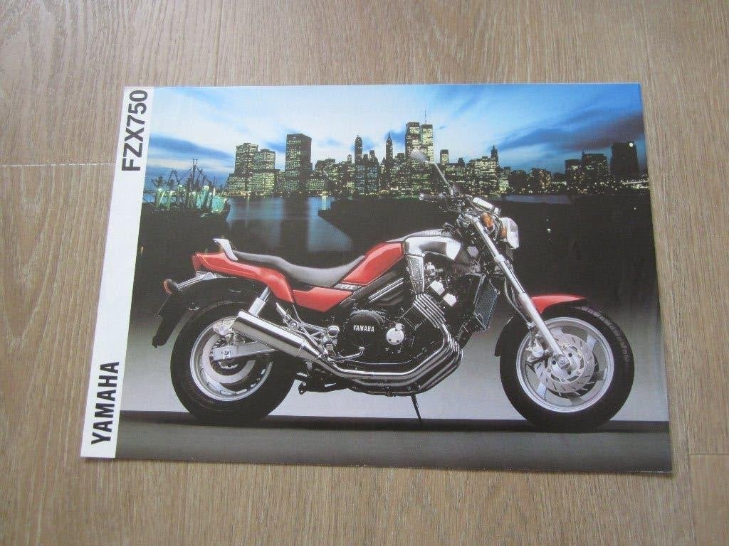 Yamaha FZX 750 brochure folder 1991, Motoren, Ophalen of Verzenden, Yamaha