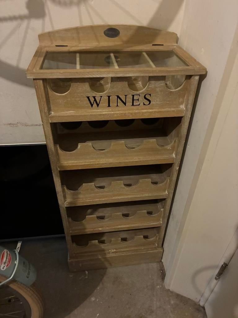 Wijnrek Riverdale, Huis en Inrichting, Woonaccessoires | Wijnrekken, Ophalen, Gebruikt, 15 tot 25 flessen, 75 cm of meer
