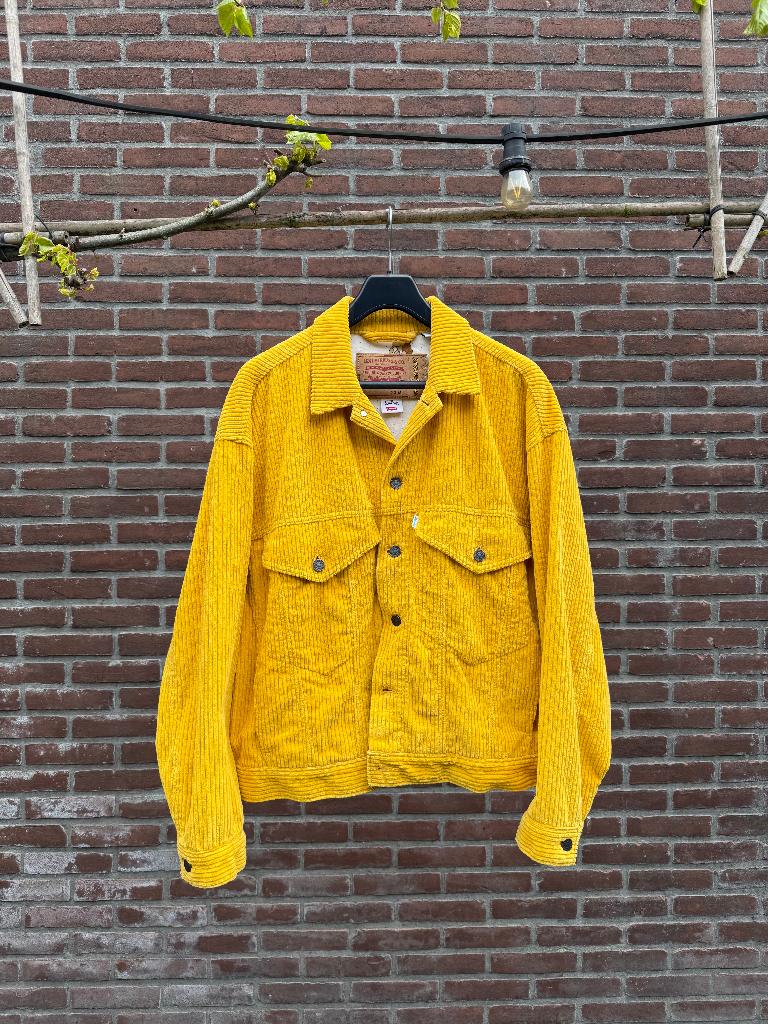 Levi's X simpson spijkerjack corduroy, Maat 48/50 (M), Geel, Ophalen of Verzenden, Zo goed als nieuw