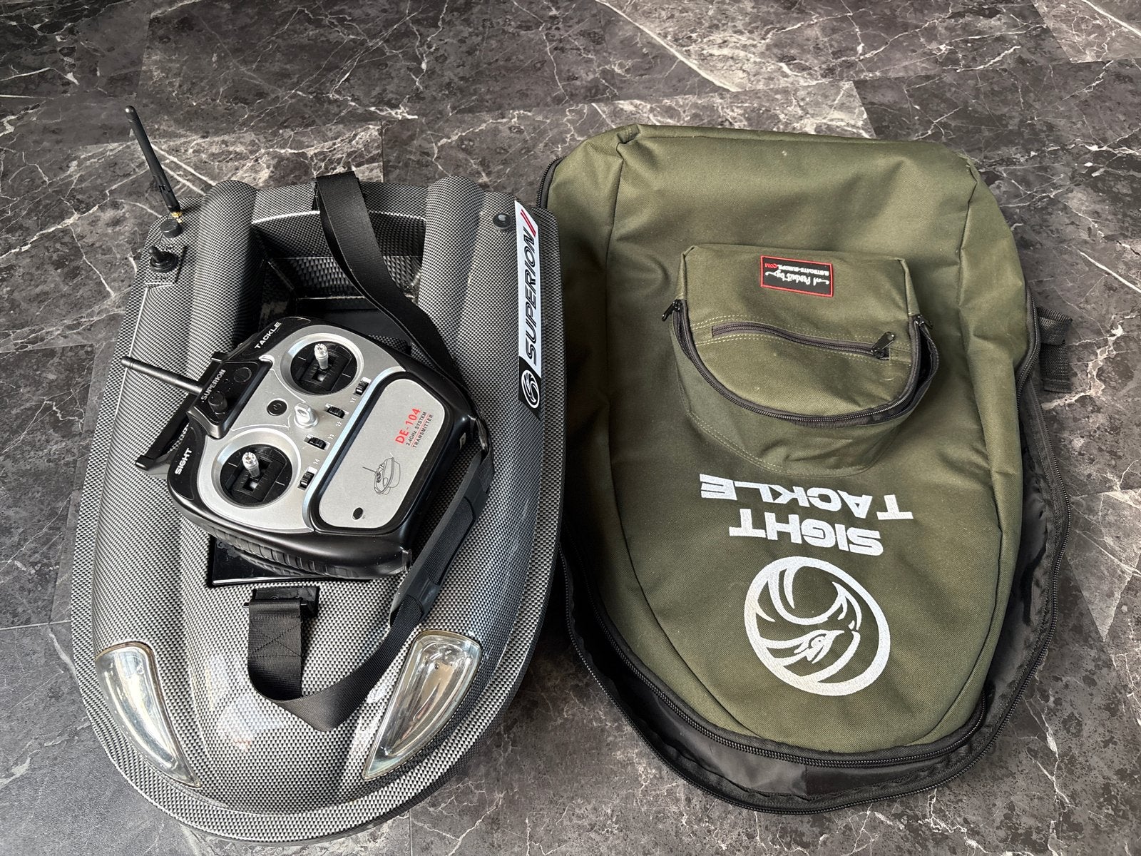 Sight Tackle Superion 2 voerboot met tas, Ophalen, Gebruikt, Overige typen