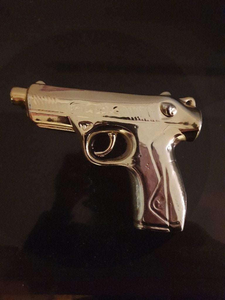 Gouden vaas pistool, Verzenden, Gebruikt, Steen/keramiek