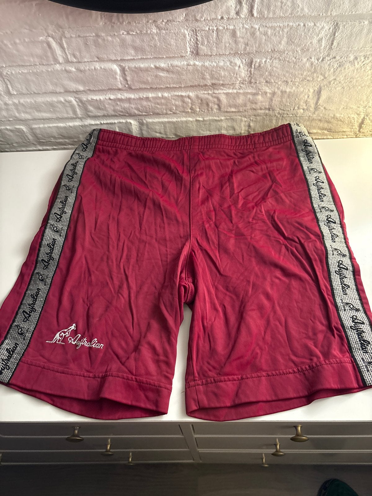 Australian short broek maat 50, Ophalen of Verzenden, Gedragen, Maat 48/50 (M), Rood