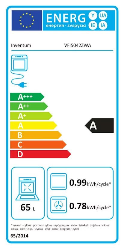 Inventum inductie fornuis VFI5042ZWA - Zwart, Inventum Huishoudelijke Apparaten B.V., Meander 901 6825 MH Arnhem, Nieuw, Energieklasse A of zuiniger