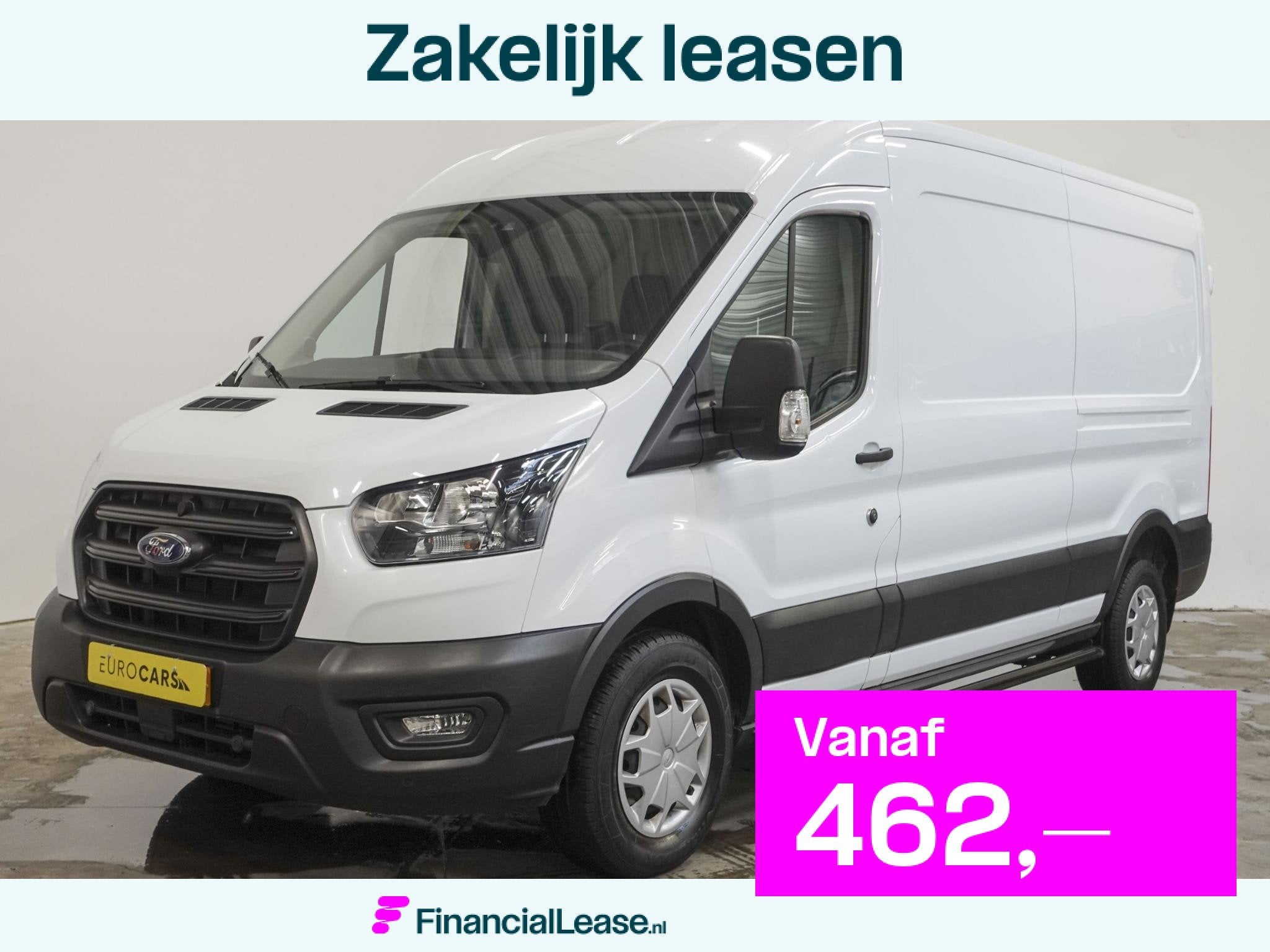 Ford Transit 330 2.0 TDCI L3H2 Trend Automaat Airco Trekhaak, Stof, Euro 6, 4 cilinders, 129 pk