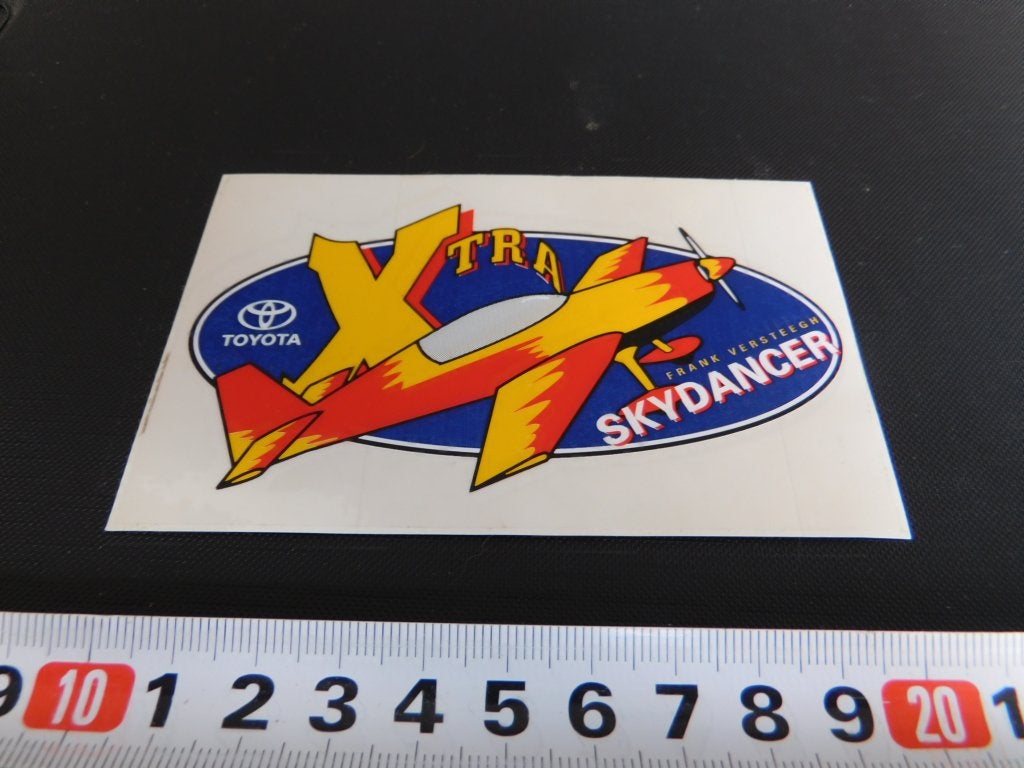 sticker frank versteegh skydancer toyota xtra vliegtuig, Ophalen, Zo goed als nieuw