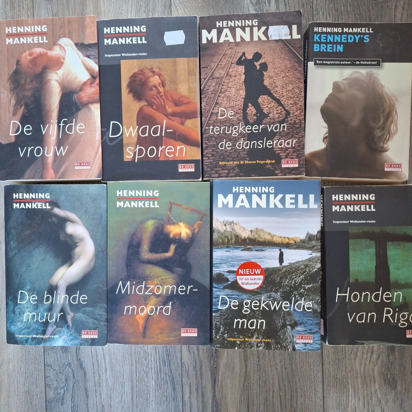 8 boeken van Henning Mankell - Inspecteur Wallander-reeks, Ophalen of Verzenden, Gelezen, Henning Mankell
