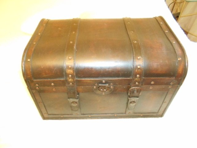 SCHEEPSKIST/MINI HUTKOFFER, Huis en Inrichting, Minder dan 50 cm, 50 tot 100 cm, Ophalen of Verzenden, Zo goed als nieuw