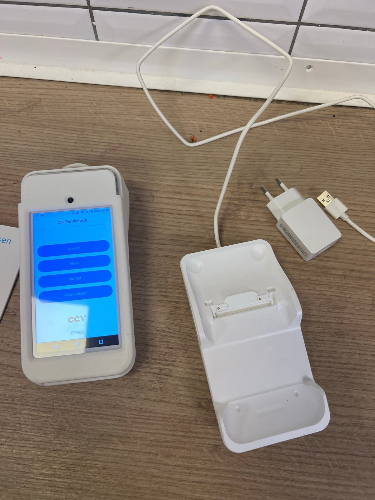 CCV Mobile A920 Pinautomaat met Oplaadstation, Ophalen of Verzenden
