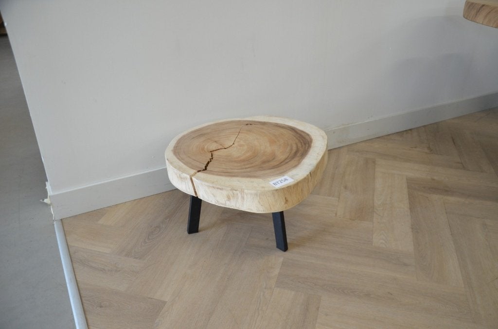 Ronde suar salontafel 60cm BT258, Overige houtsoorten, 50 tot 100 cm, Rond, Nieuw