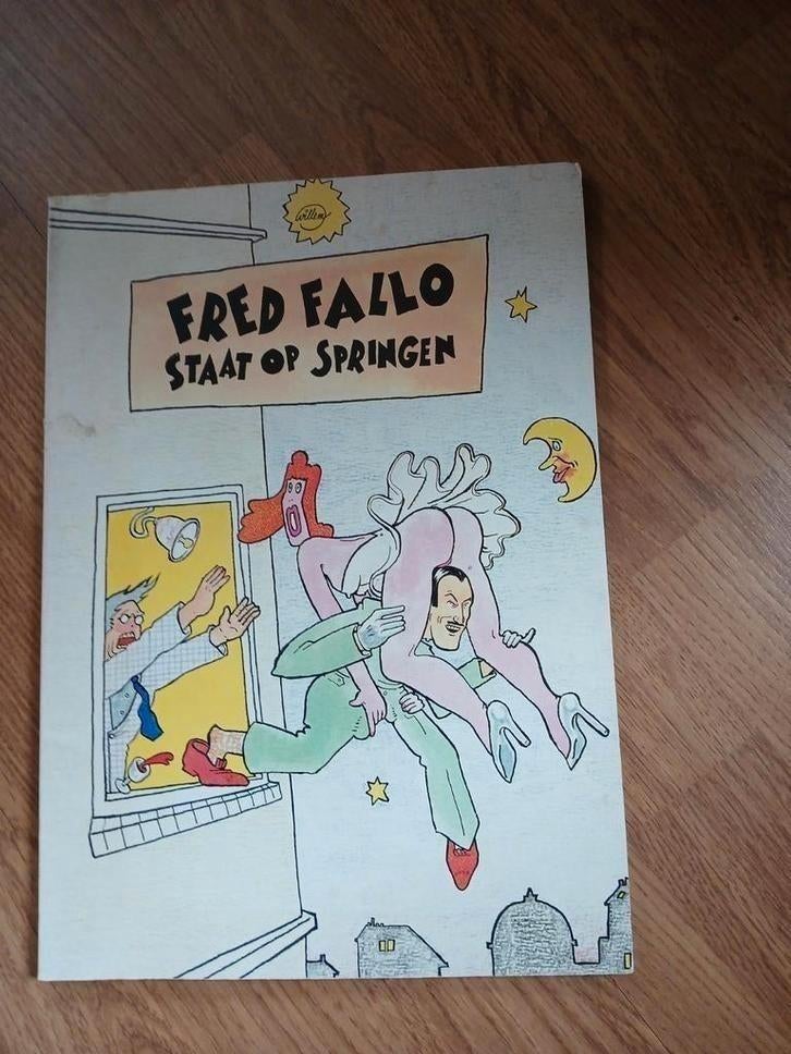 Stripboek uit 1980 Fred Fallo " Staat op springen, Boeken, Willem, Europa, Ophalen of Verzenden, Gelezen