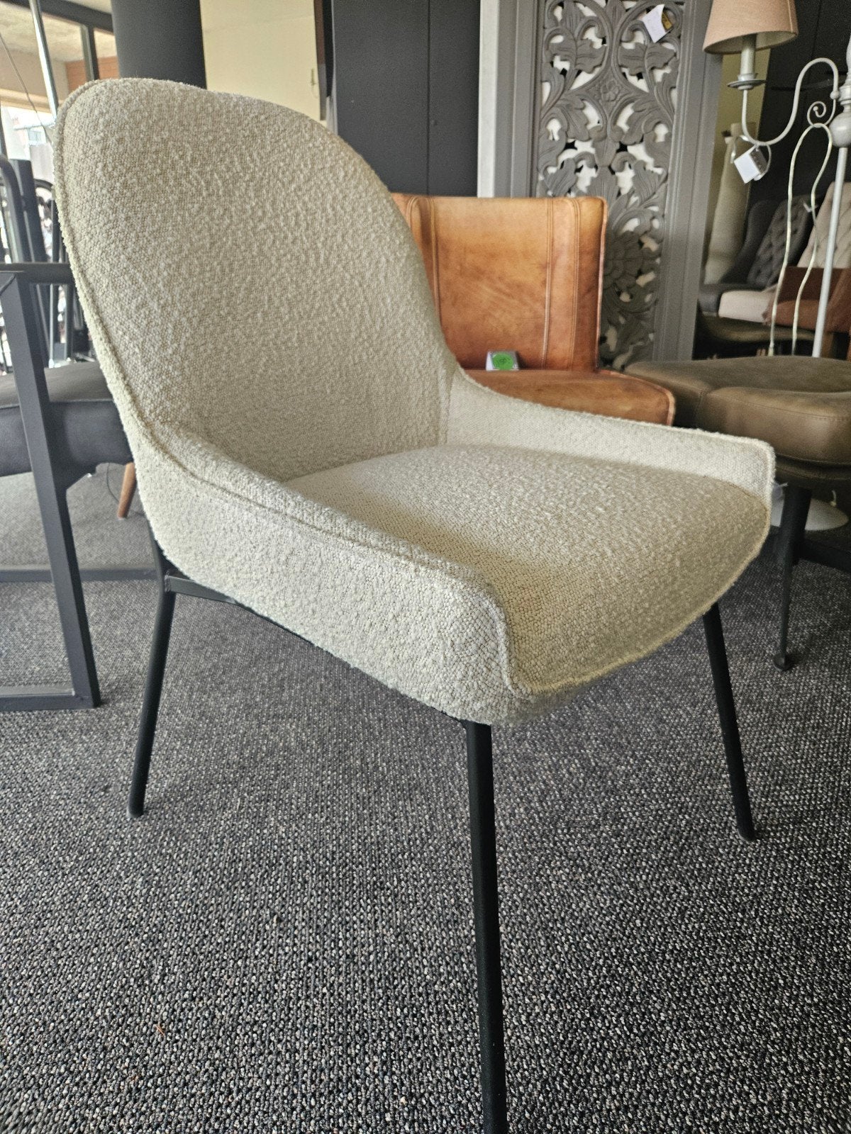 Eetkamerstoel LAURA he design opruiming, Huis en Inrichting, Stoelen, Nieuw, Grijs, Verzenden