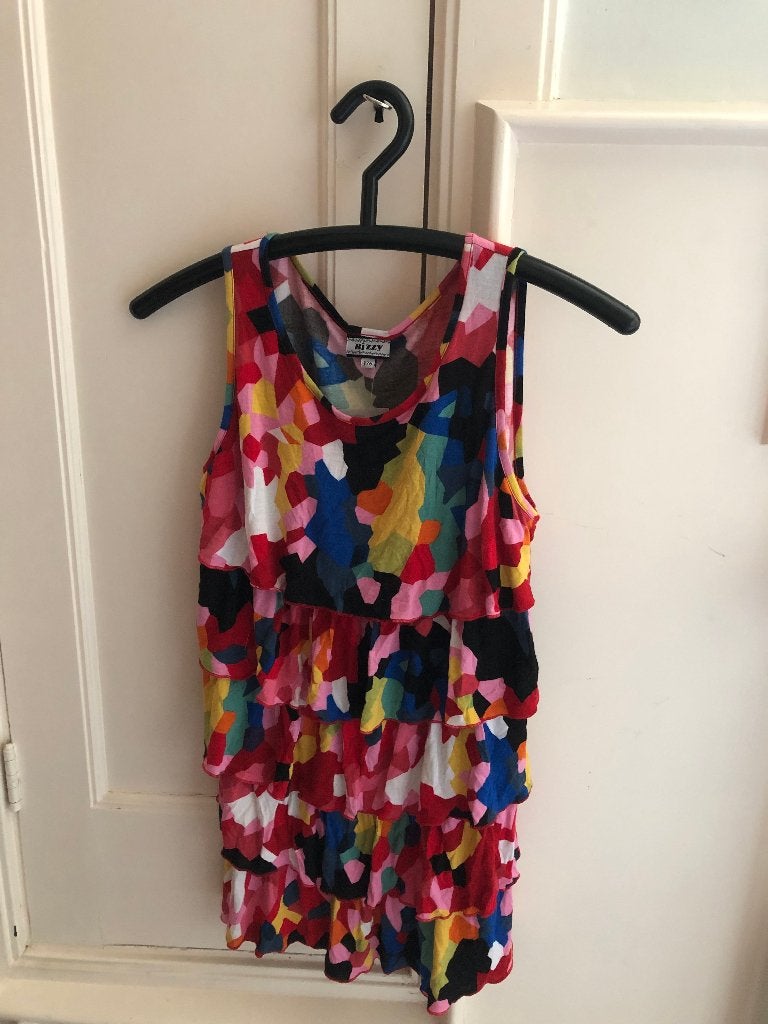 Kleurrijke zomerse hes (XS), Kleding | Dames, Tops, Ophalen of Verzenden, Nieuw, Maat 34 (XS) of kleiner, Zonder mouw