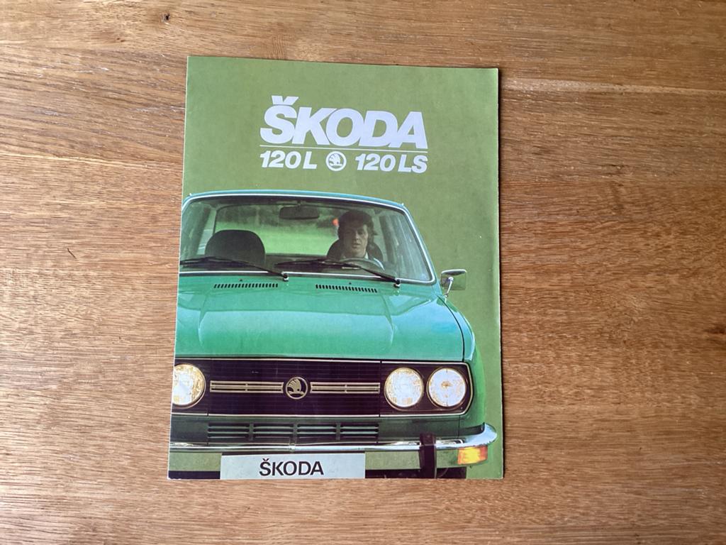 Skoda 120L 120LS Brochure uit de jaren '70, Ophalen of Verzenden, Gelezen