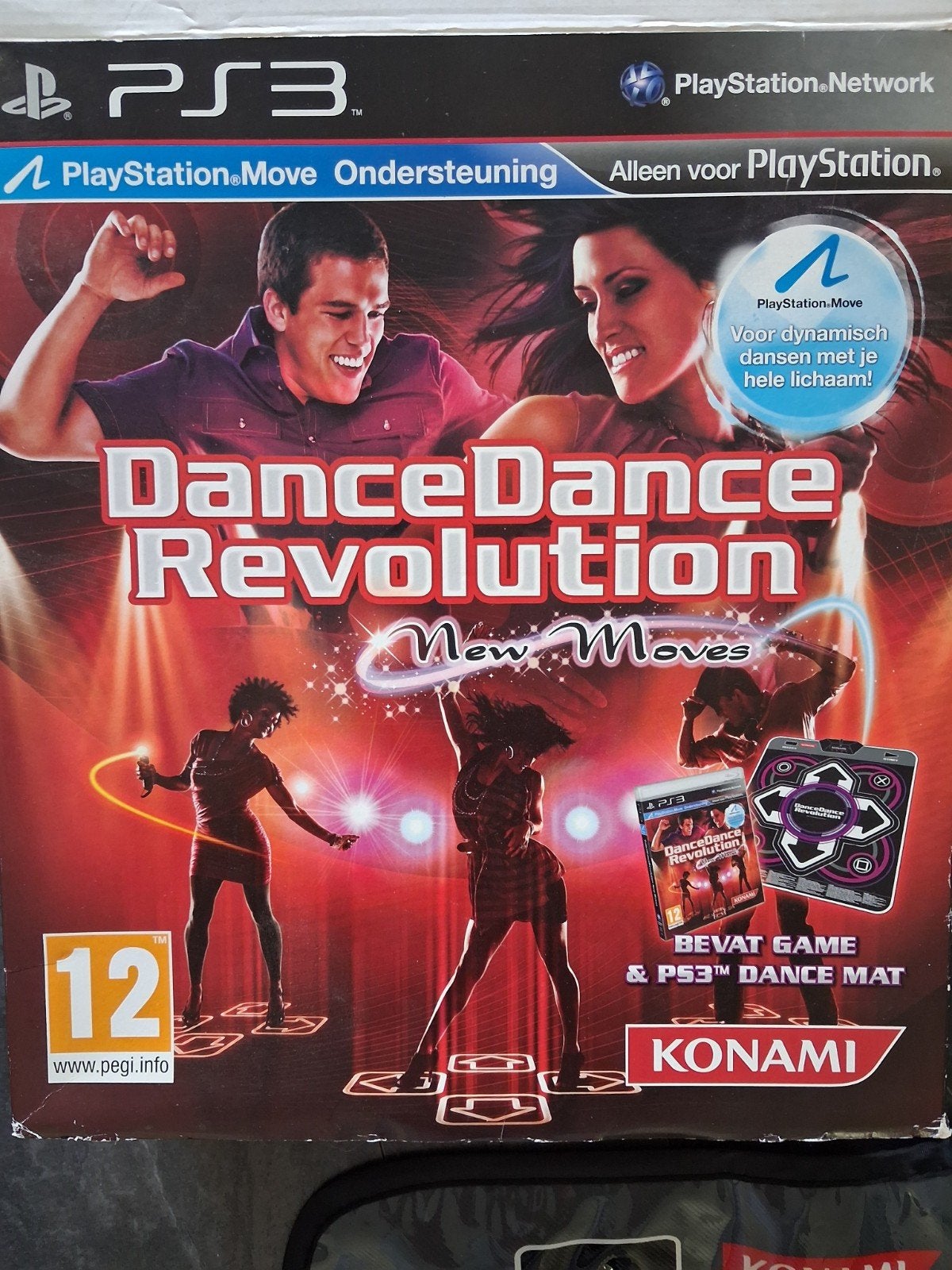 Dance Dance Revolution New Moves PS3 met dansmat, Spelcomputers en Games, Ophalen, Muziek, Gebruikt, 2 spelers