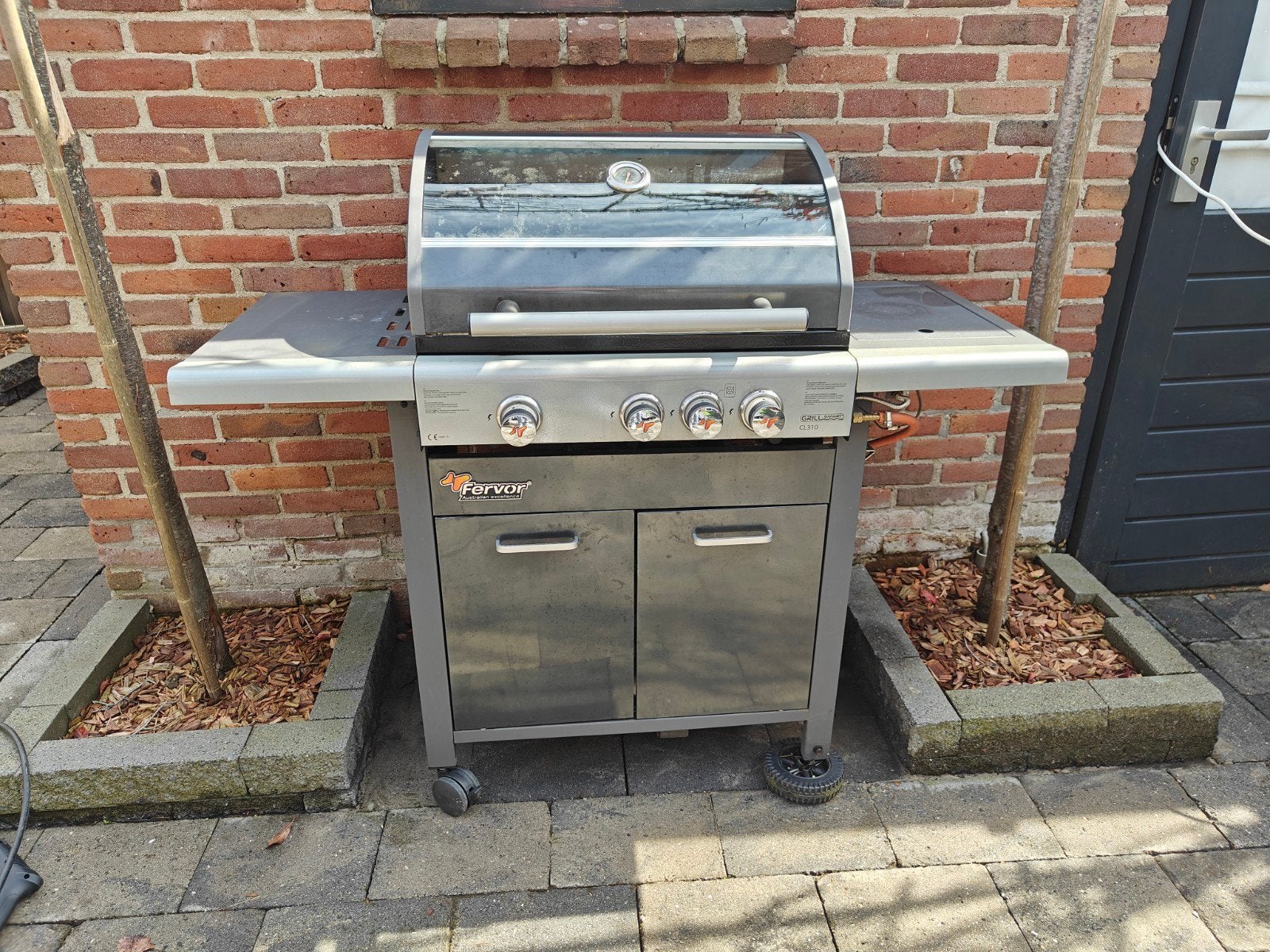 Fervor gasbarbecue met 4 branders, Ophalen, Gebruikt, Fervor