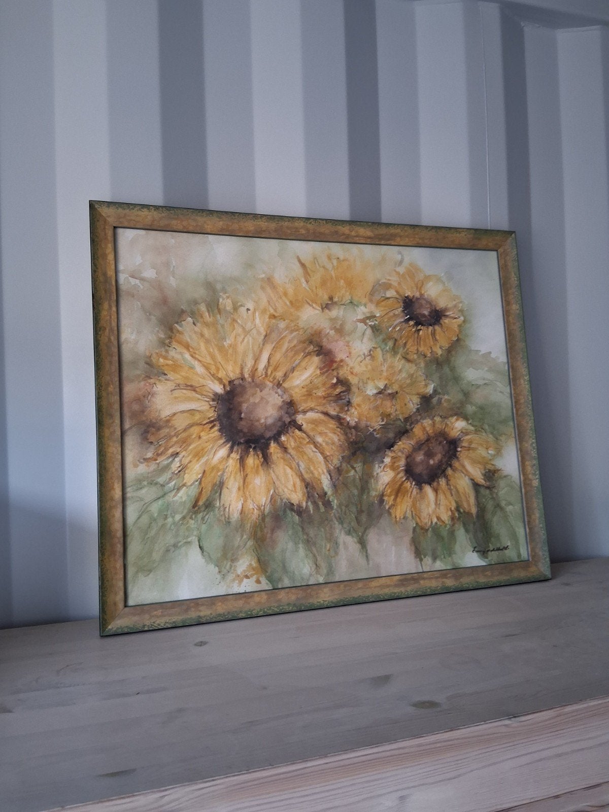 Zonnebloemen Schilderij - 55 x 65 cm, Ophalen of Verzenden