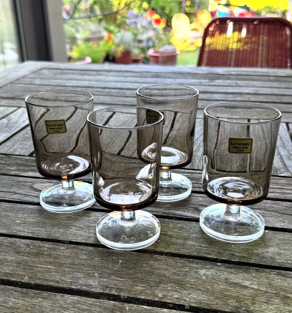 Luminarc cavalier fume glazen, Verzamelen, Ophalen of Verzenden, Zo goed als nieuw, Overige typen