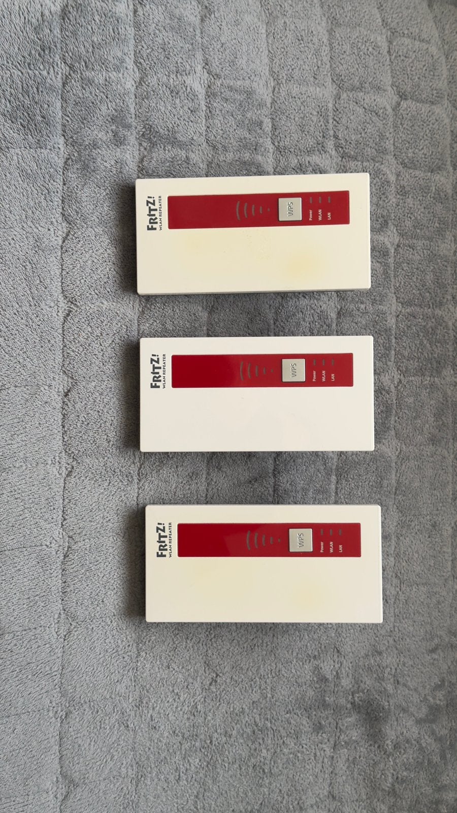 FRITZ!WLAN Repeater 1750E 3Stuks wifi versterkers, Computers en Software, Ophalen, Gebruikt