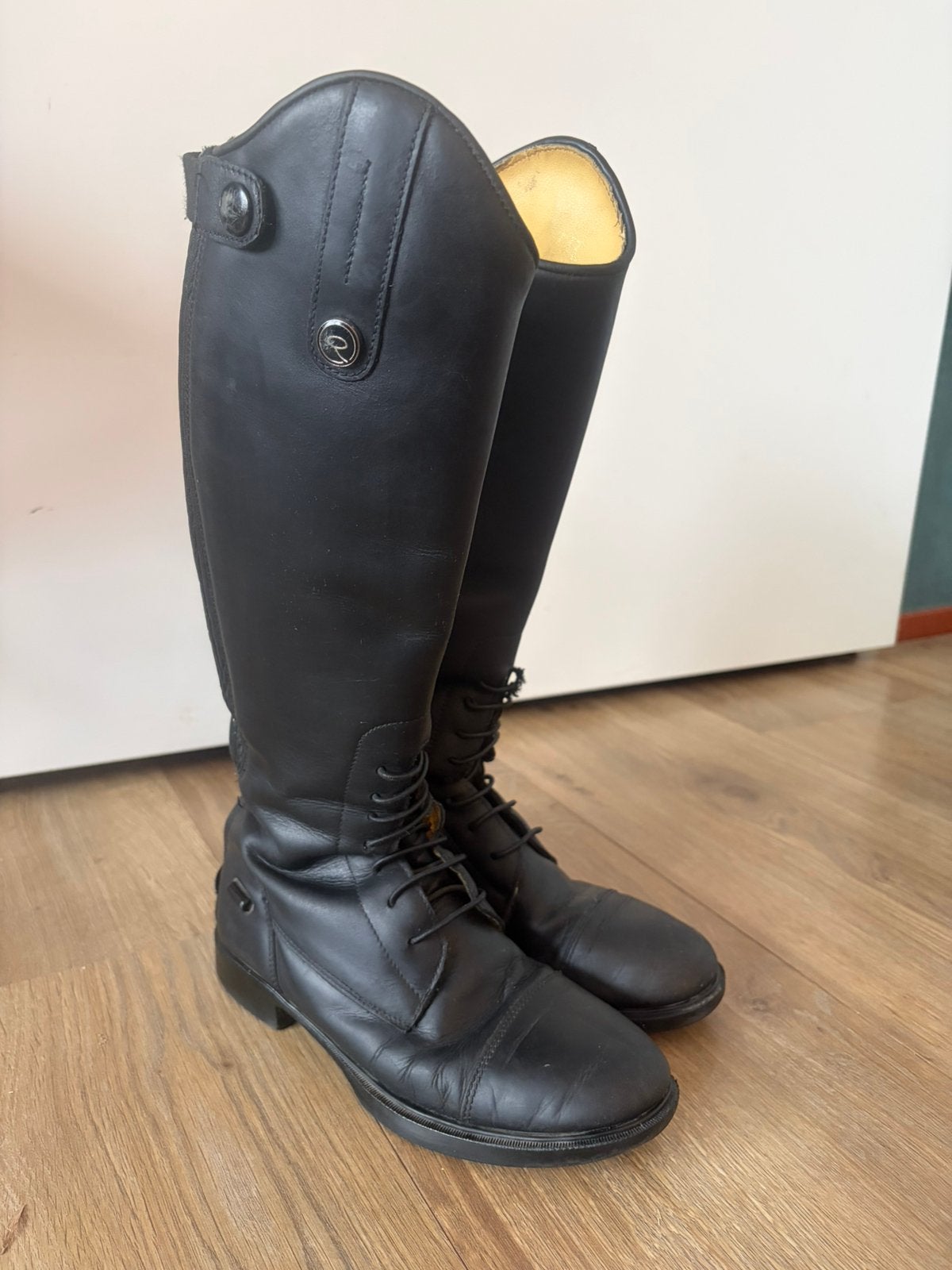 Leren rijlaarzen QHP maat 36, Gebruikt, Dressuur, Ophalen of Verzenden, Schoeisel