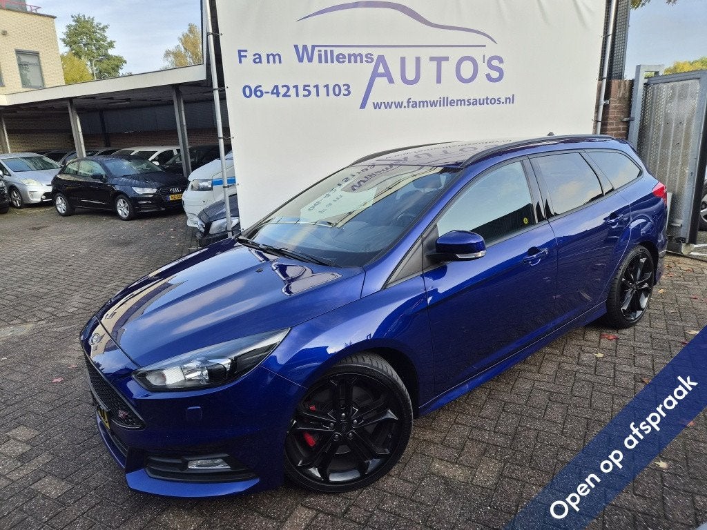 Ford Focus Wagon 2.0 ST, Auto's, Xenon verlichting, Gebruikt, 4 cilinders, Blauw