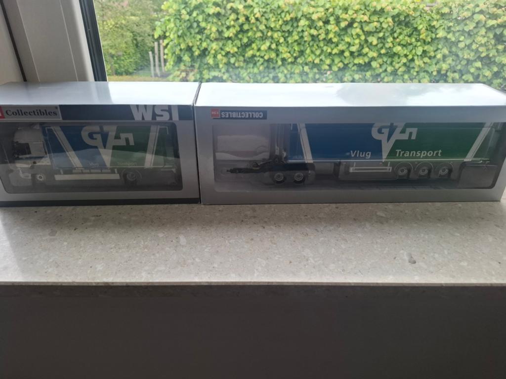 WSI LZV DAF CF Vlug transport Bakwagen + Dolley + Oplegger, Ophalen of Verzenden, Nieuw, Bus of Vrachtwagen, Wsi