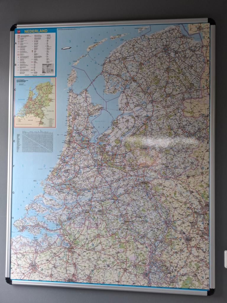 Grote Landkaart Nederland in Lijst, Ophalen, 2000 tot heden, Nederland, Landkaart
