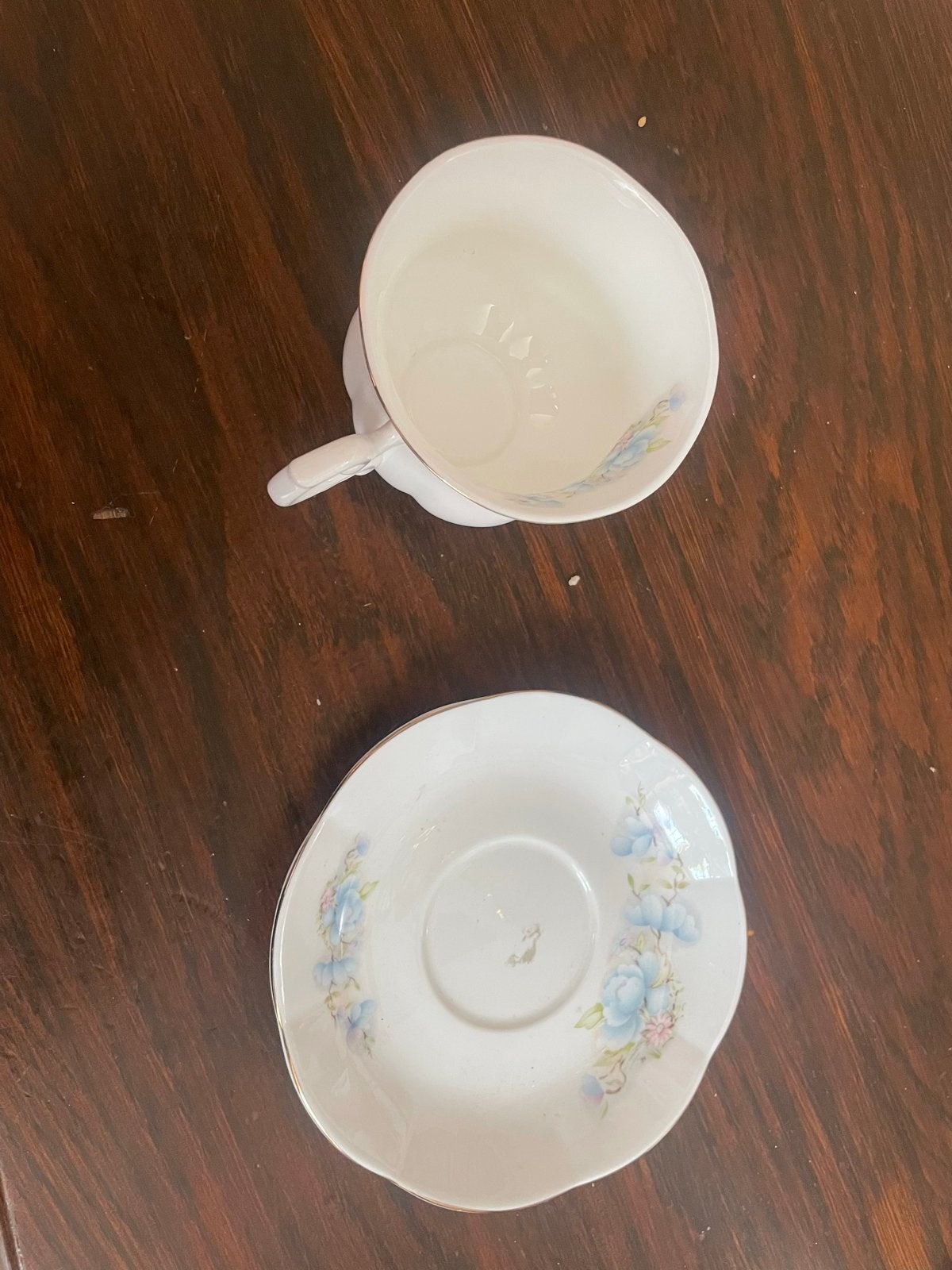 Royal Canterbury Fine Bone China Kop en Schotel Blue Satsuma, Antiek en Kunst, Antiek | Porselein, Ophalen of Verzenden