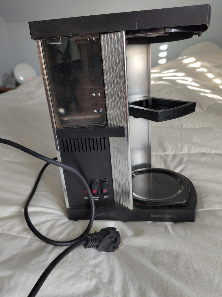 Technivorm Moccamaster GCS/A Zwart (incompleet), Gebruikt, 10 kopjes of meer, Koffiemachine, Gemalen koffie