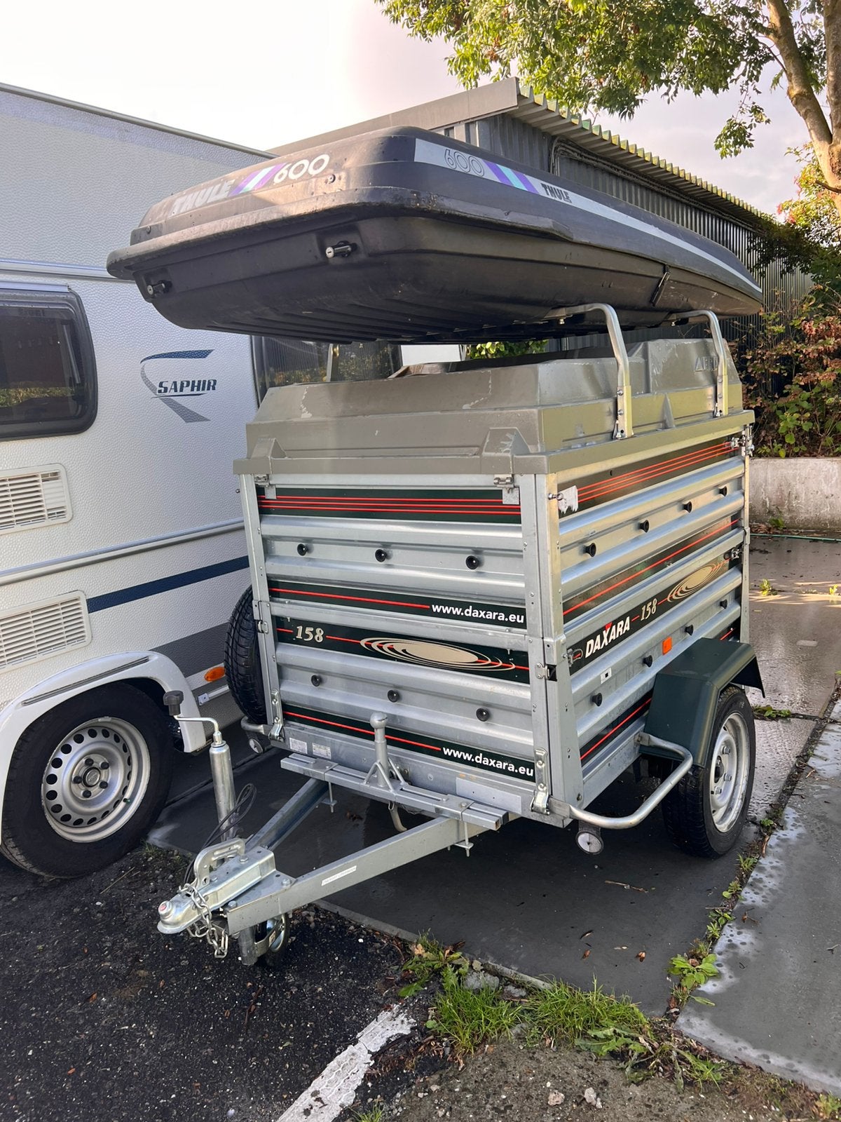Daxara 158 bagagewagen met verhoging, Ophalen, Gebruikt