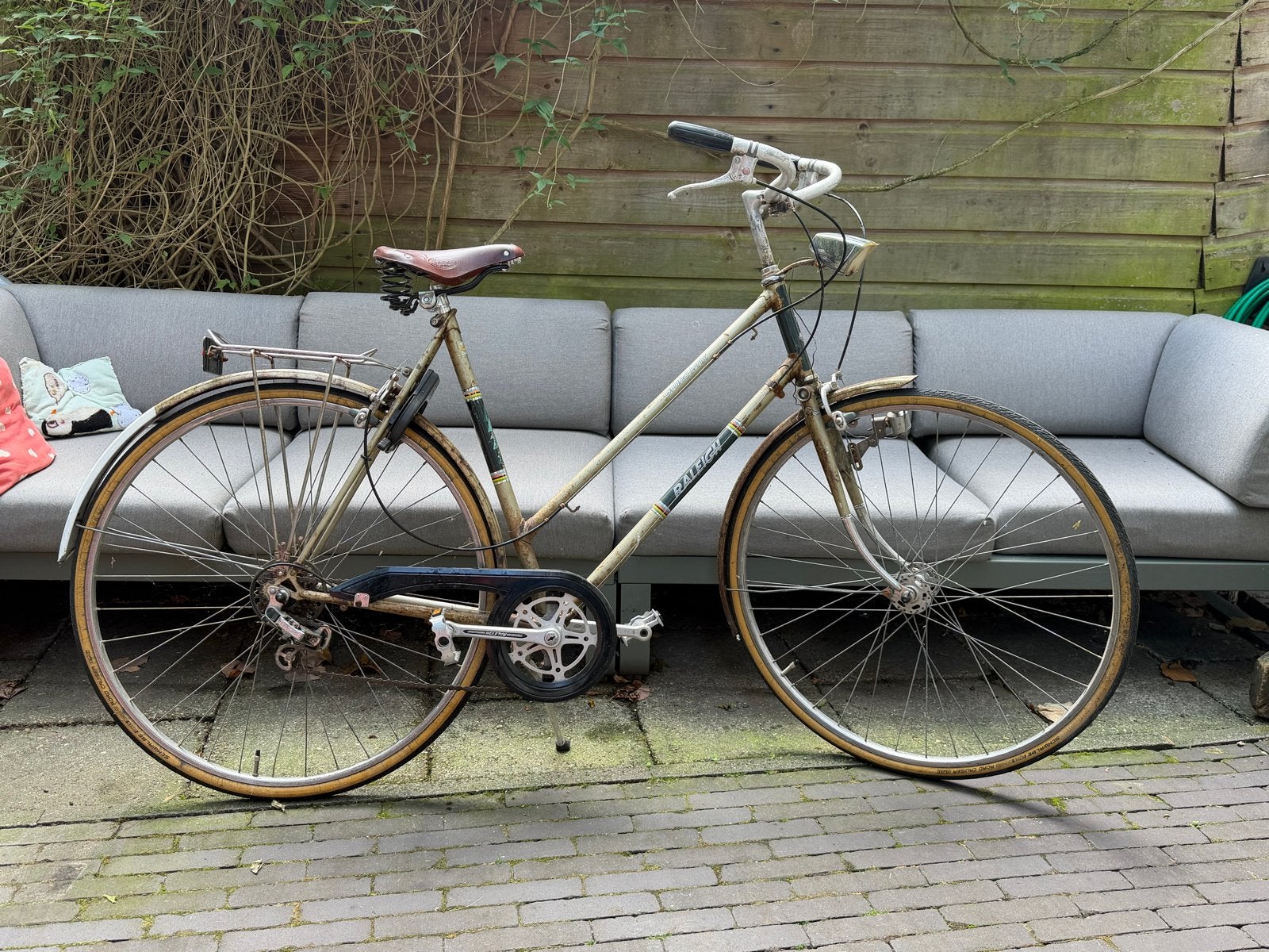 Vintage Raleigh Grand Prix Damesfiets - gereviseerd, Fietsen en Brommers, Fietsen | Dames | Damesfietsen, Velgrem, Versnellingen