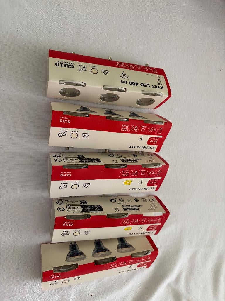 GU10 Spots, Halogeen, Metaal of Aluminium, Nieuw, Ophalen of Verzenden
