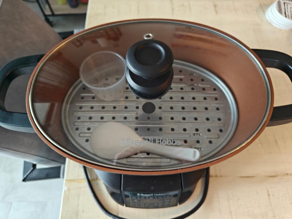 Russell Hobbs Multicooker (28270-56) incl. accessoires, Witgoed en Apparatuur, Slowcookers, Ophalen, Timer, Gebruikt